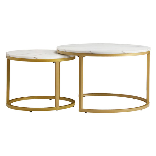 Temple & Webster 2 Piece Heidi Nesting Coffee Table Set