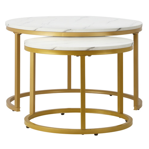 Temple & Webster 2 Piece Heidi Nesting Coffee Table Set