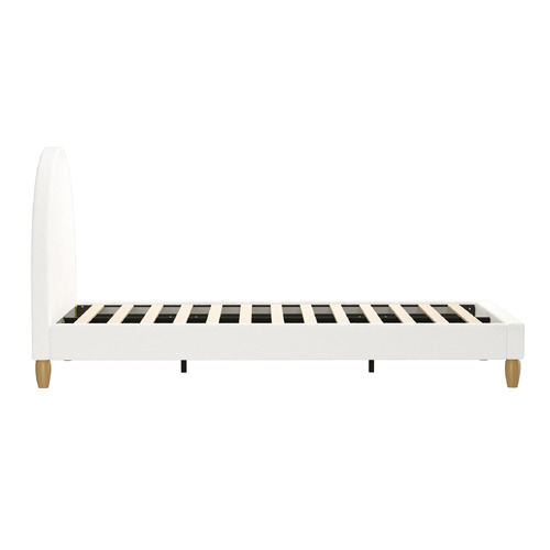 White Seraphine Boucle Bed Frame