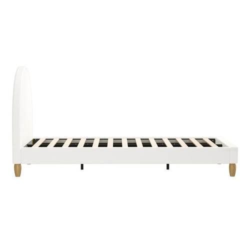 White Seraphine Boucle Bed Frame