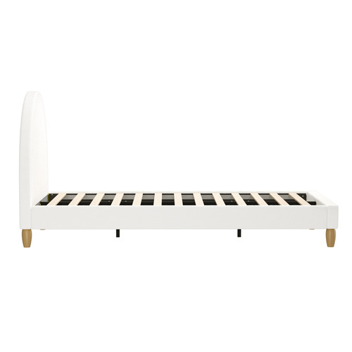 White Seraphine Boucle Bed Frame