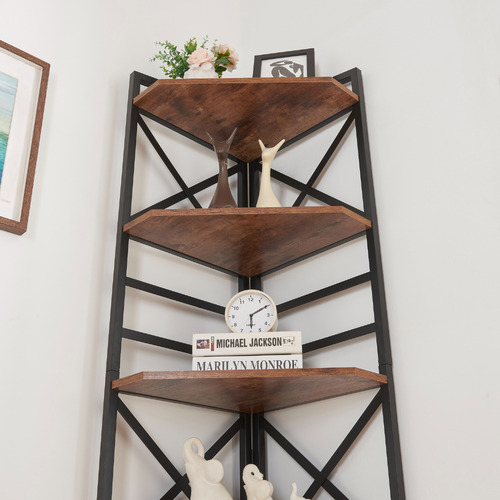 Temple And Webster Silas 6 Tier Corner Shelf