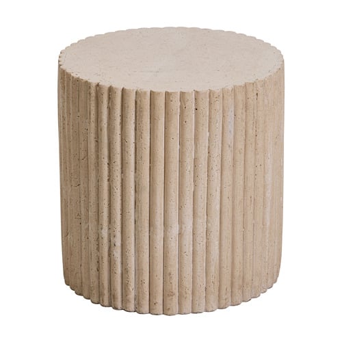 Audrey Cast Stone Outdoor Side Table