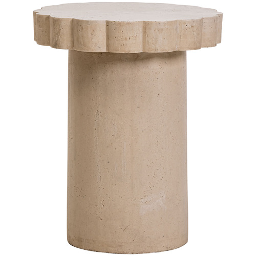 Clovelly Cast Stone Outdoor Side Table