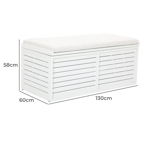 2 Seater Malibu Aluminium Outdoor Storage Bench