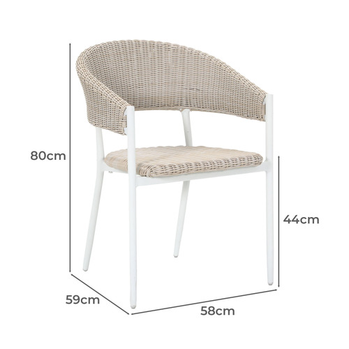 Wanda Aluminium Outdoor Dining Chairs