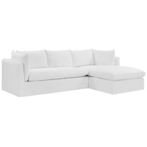 Jude 4 Seater Slipcover Sofa with Reversible Chaise