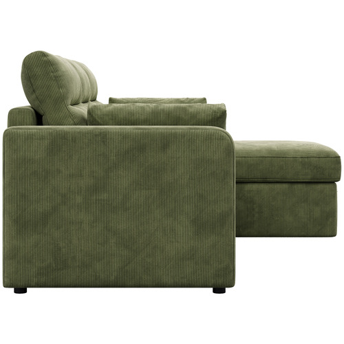 Carter 3 Seater Corduroy Sofa Bed with Reversible Chaise