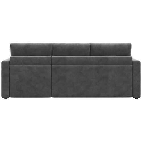 Carter 3 Seater Corduroy Sofa Bed with Reversible Chaise