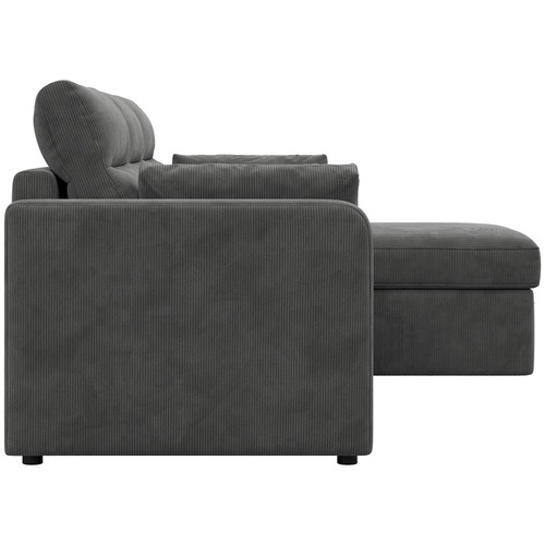 Carter 3 Seater Corduroy Sofa Bed with Reversible Chaise