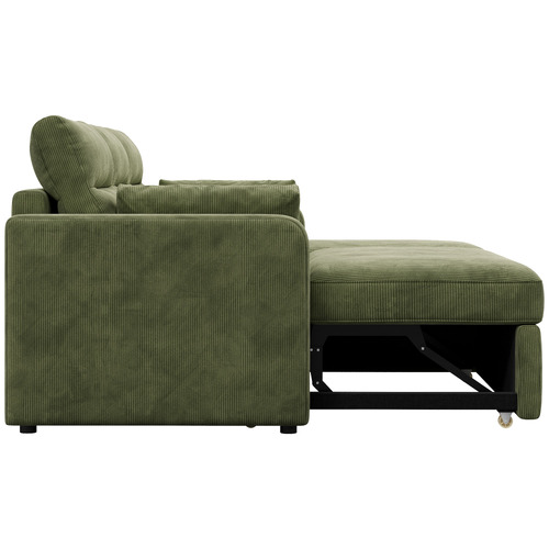 Carter 3 Seater Corduroy Sofa Bed with Reversible Chaise