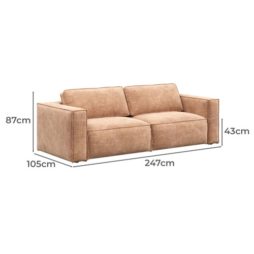 Porto 3 Seater Queen Sofa Bed
