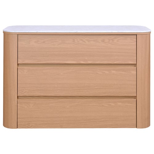 Carlton Faux Marble 3 Drawer Chest
