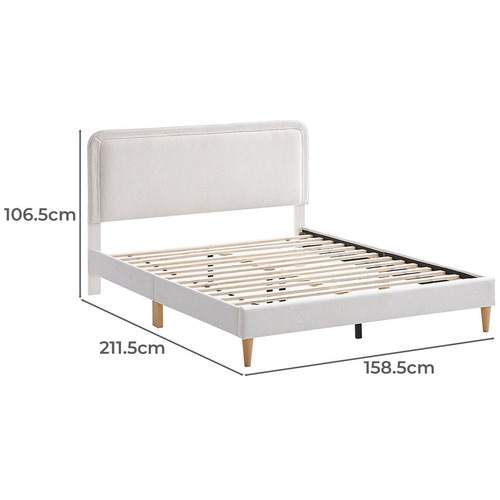 Cream Toni Boucle Bed