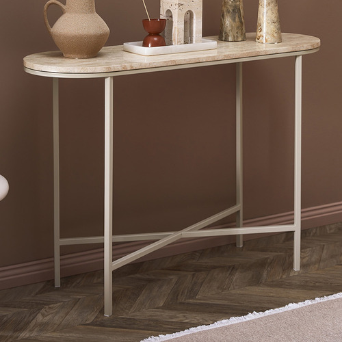 Sabrina Travertine Console Table