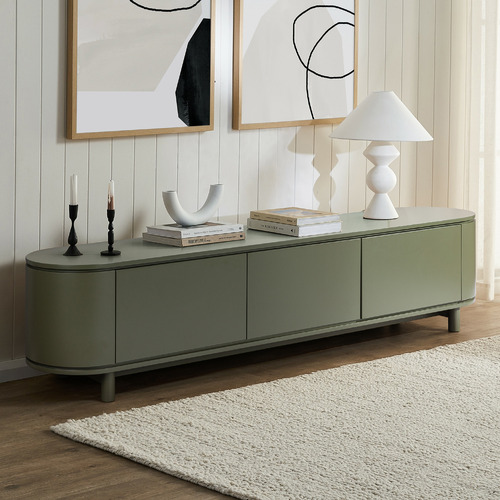 Cannes Curved Entertainment TV Unit