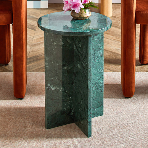 Temple & Webster Maria Marble Side Table