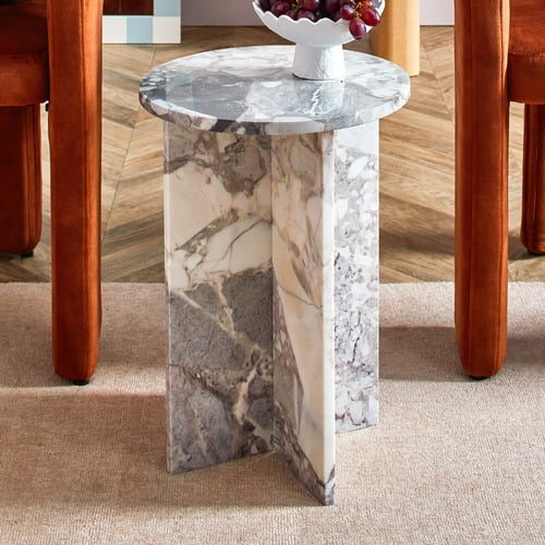 Grey Maria Marble Side Table