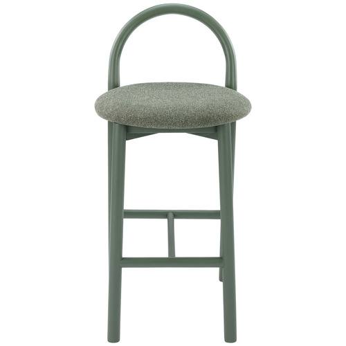 65.5cm Lottie Arched Solid Beech Wood Bar Stool