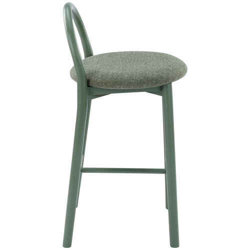65.5cm Lottie Arched Solid Beech Wood Bar Stool