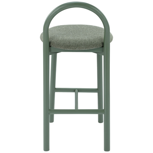 65.5cm Lottie Arched Solid Beech Wood Bar Stool