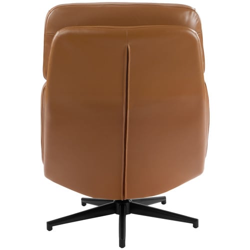 2 Piece Brunel Leather Accent Chair & Foot Stool Set