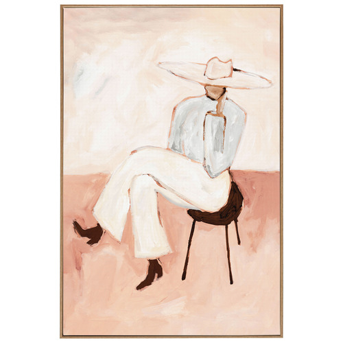 Sunset Muse Framed Canvas Wall Art