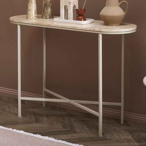 Sabrina Travertine Console Table