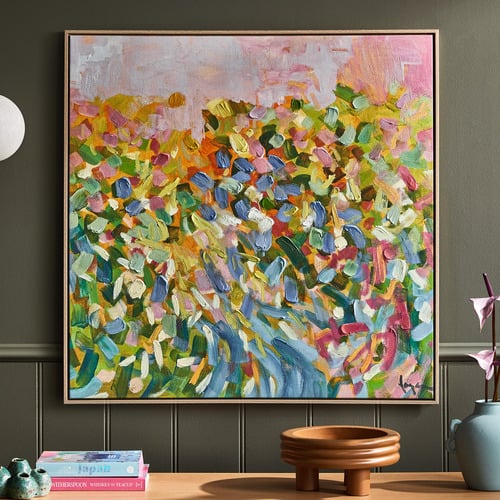 Morning Sunrise Framed Canvas Wall Art