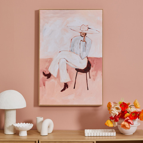 Sunset Muse Framed Canvas Wall Art