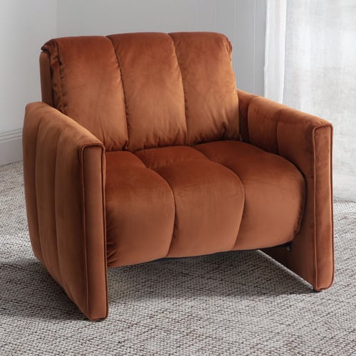 Echo 1 Seater Velvet Single Sofa Bed