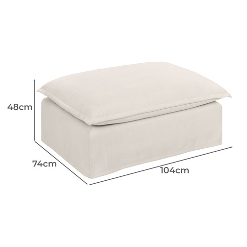 Softy Slipcover Ottoman
