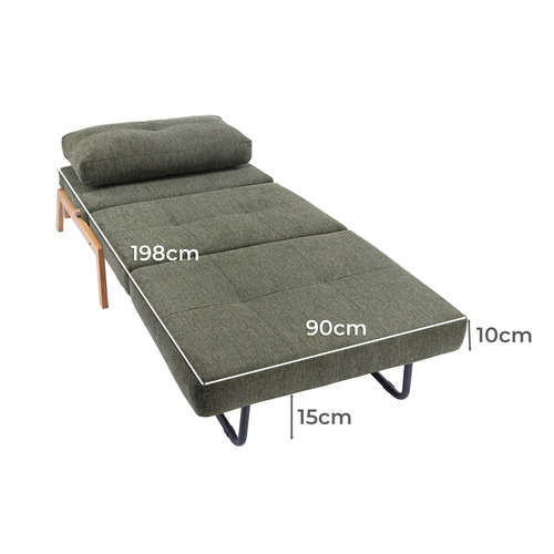 Brad Upholstered Single Sofa Bed