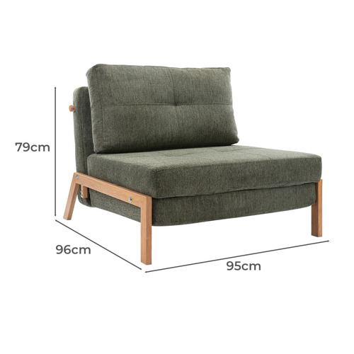 Brad Upholstered Single Sofa Bed