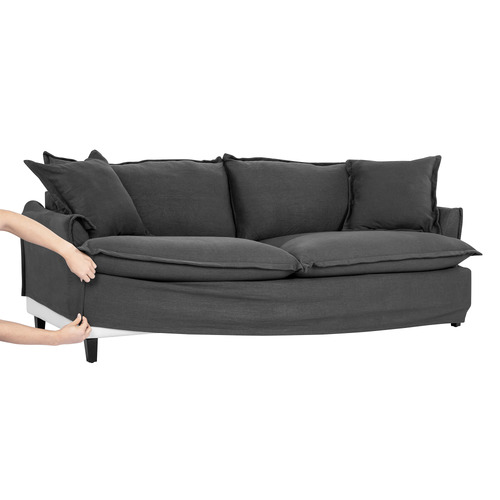 Softy Premium 3 Seater Queen Slipcover Sofa Bed
