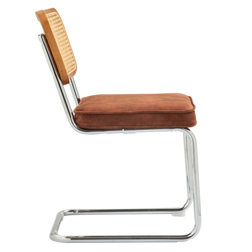 Marcel-Breuer-Cesca-Replica-Velvet-Cantilever-Dining-Chairs