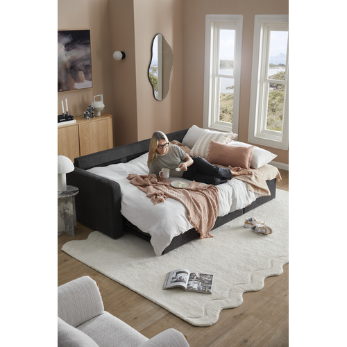 Carter 3 Seater Corduroy Sofa Bed with Reversible Chaise