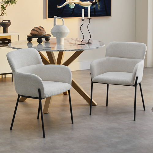 Temple Webster Andra Upholstered Dining Chairs