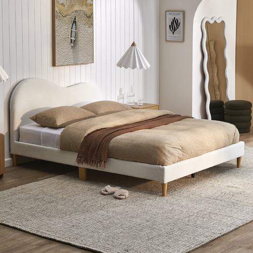 Kids' Cloud Bouclé Single Bed