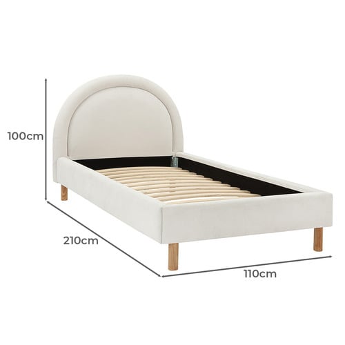 Cream Archie Upholstered Bed