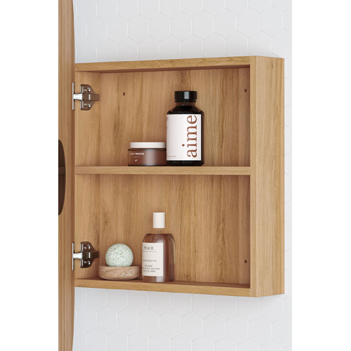Mecca 450mm Pill Mirrored Shaving Cabinet