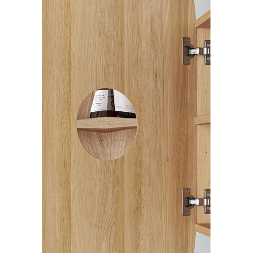 Mecca 450mm Pill Mirrored Shaving Cabinet