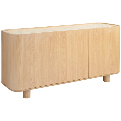 Magnus 3 Door Travertine Sideboard