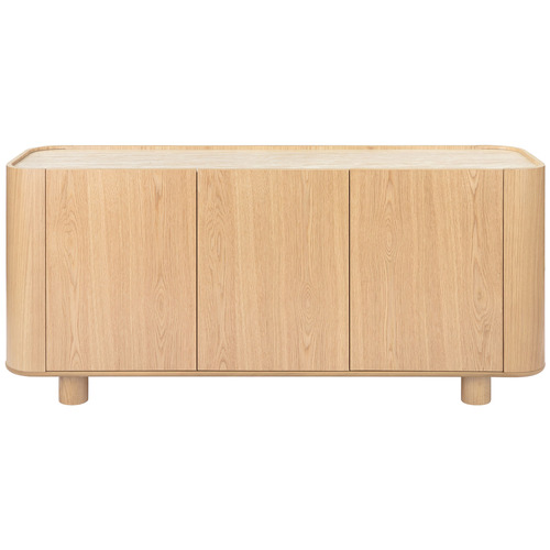 Magnus 3 Door Travertine Sideboard