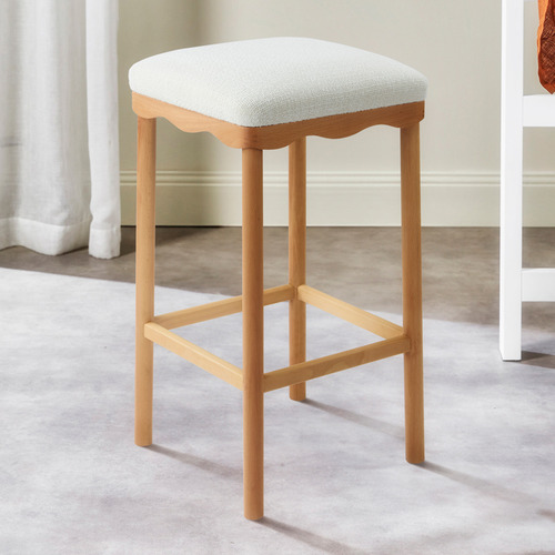 70cm Hedda Scalloped Bar Stool