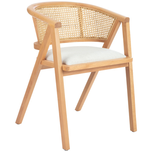Shun Beech Wood & Rattan Dining Chair