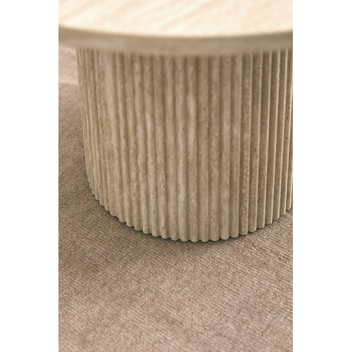 Tilly Travertine-Look Coffee Table