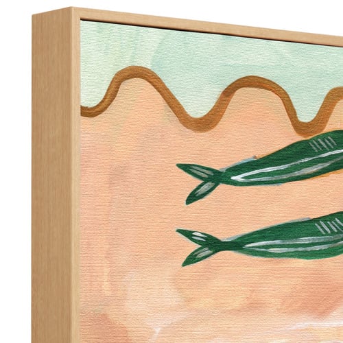 Mediterranean Haze Framed Canvas Wall Art
