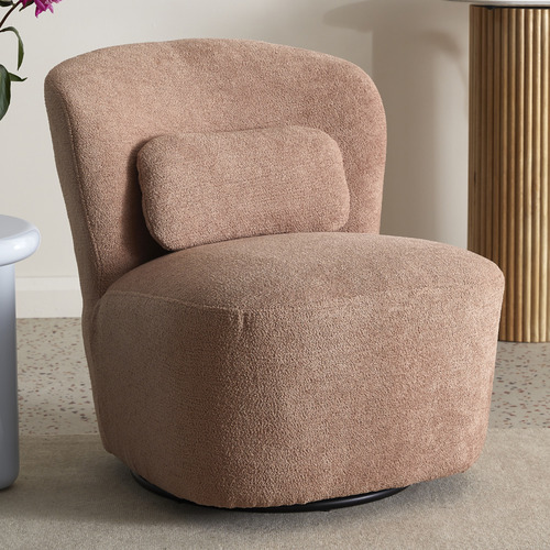 Monty Bouclé Swivel Armchair