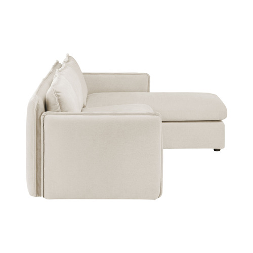 Thea 3 Seater Slipcover Sofa with Reversible Chaise
